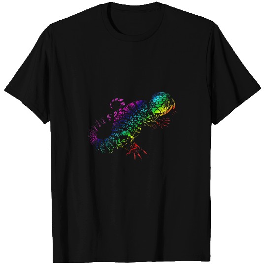 Komodo Pet Tiny Dinosaur Tegu Abstract Tegu Lover Reptile Tegu Lizard T-Shirts