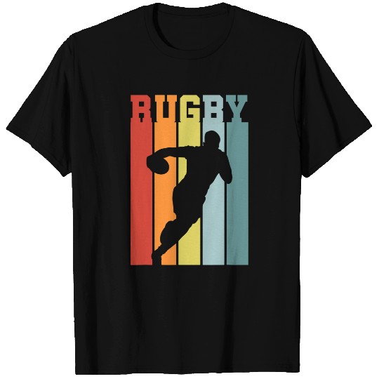Sport Rugby Player Rugby EKG Heartbeat Pulse Rate T-Shirts