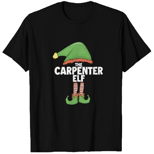 Woodworker Job Elf Family xmass Holiday Santa Elf Christmas T-Shirts