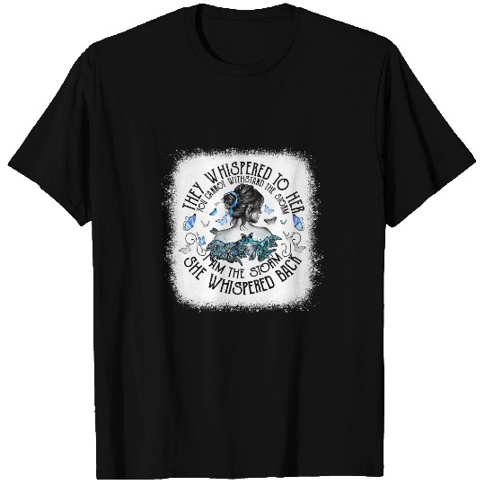 diabetess Ribbon Bleached I Am The Storm diabetess T1D Type Awareness Warrior 3 T-Shirts