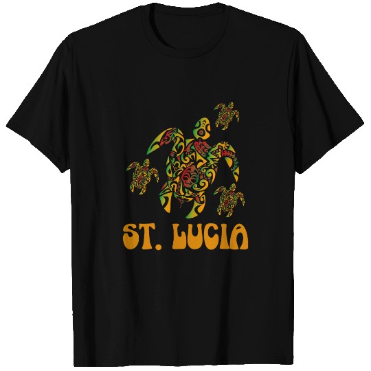 Turtle Pet St Lucia Island Sea Turtle Caribbean Sea St Lucia T-Shirts