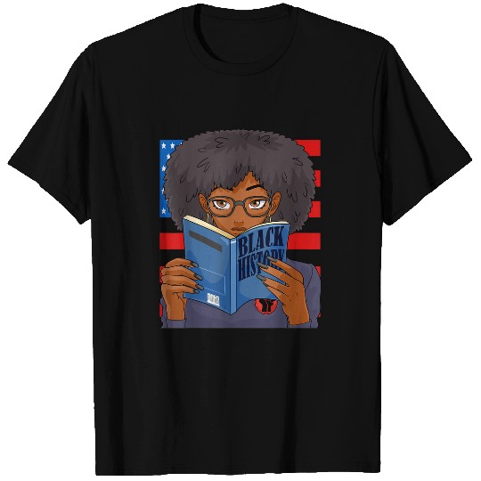 Book Fun Black History Book panthers Party Patriotic Afro 0053 T-Shirts