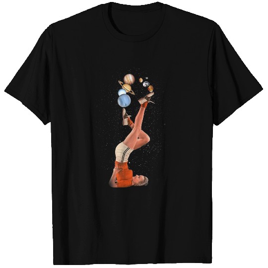 Astronaut Job Acrobat Planets Juggler Space Galaxy Regular Fit Fun T-Shirts