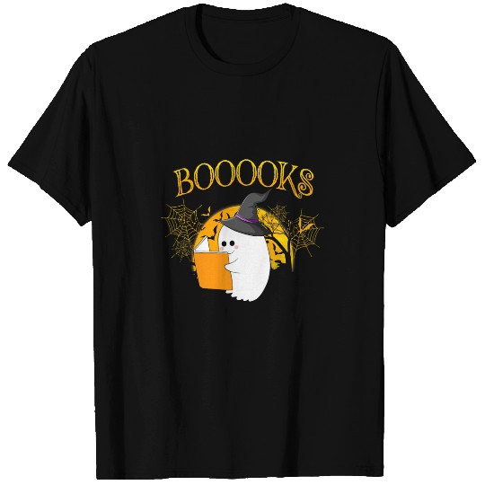 Book Fun Funny Booooks ghosts Librarian Teachers Women Boo Read T-Shirts