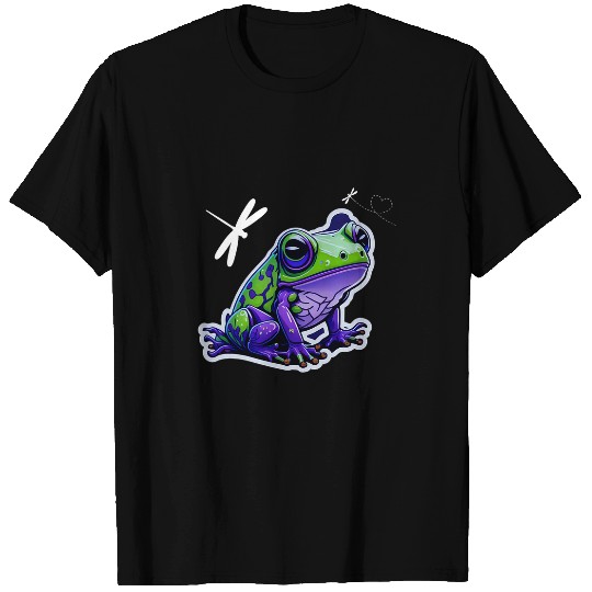 Frog Pet Passion Purple and Green Frog T-Shirts