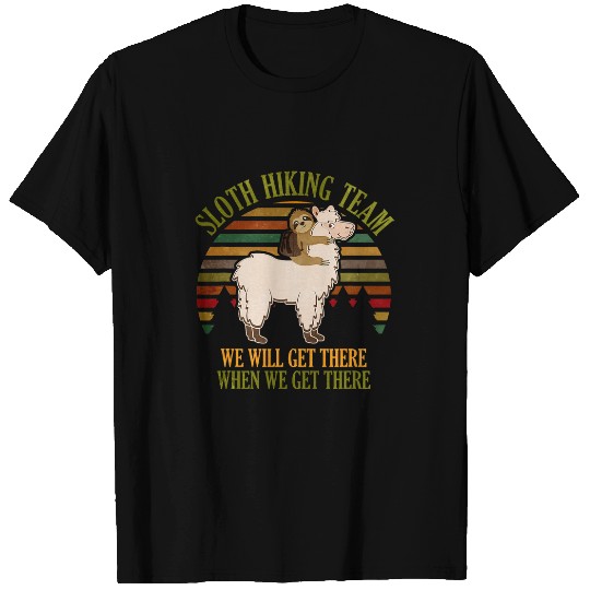 Sloth Pet Hiking Team  Funny Hiking T-Shirts