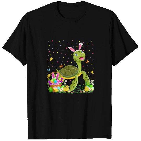 Turtle Pet Easter Sea Turtle Bunny Egg Hunting Sea Turtle Easter Sunday T-Shirts