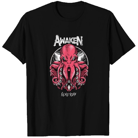 Octopus Pet AWAKEN Behemoth Elder Giant Squid Design Mens Womens Youth T-Shirts