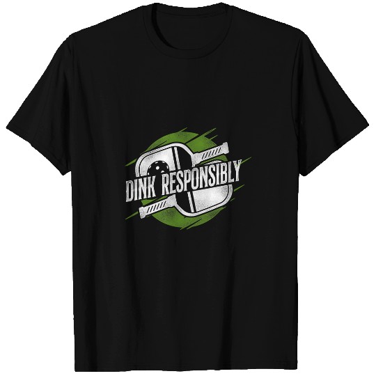 Sport Pickleball Dink Responsibly Pickleball Player Victory T-Shirts