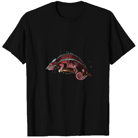 Chameleon Pet Watercolor T-Shirts