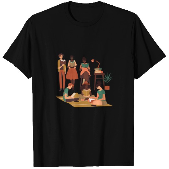 Book Fun Brown Readers Black History Educated Reading T-Shirts