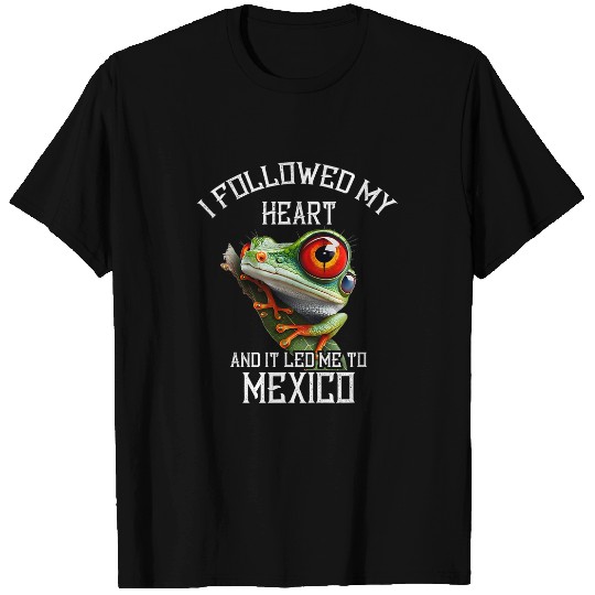 Frog Pet I Followed Rainforest Amphibian Red Eyed Tree Frog Mexico T-Shirts