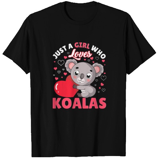 Koala Pet Just A Girl Who Loves Koalas Kid Teen Girls Funny Koala T-Shirts
