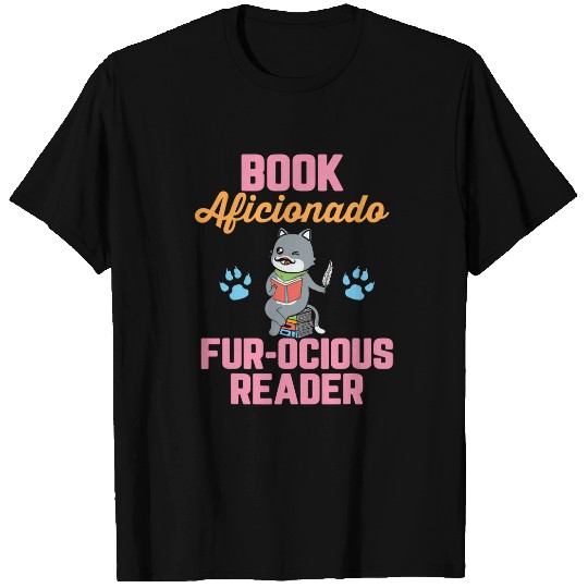 Book Fun Nerd Librarian Cat School Library Worker Bookworm T-Shirts