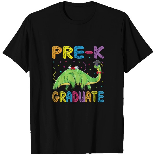 Dinosaur Pet Kids PreK Graduate Brontosaurus Dino Pre Kindergarten Graduation T-Shirts