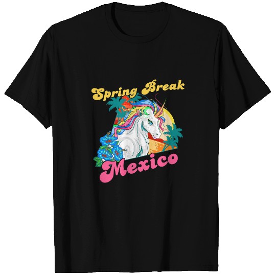 Unicorn Pet Princess Child Spring Break Mexico School Trip Girl T-Shirts