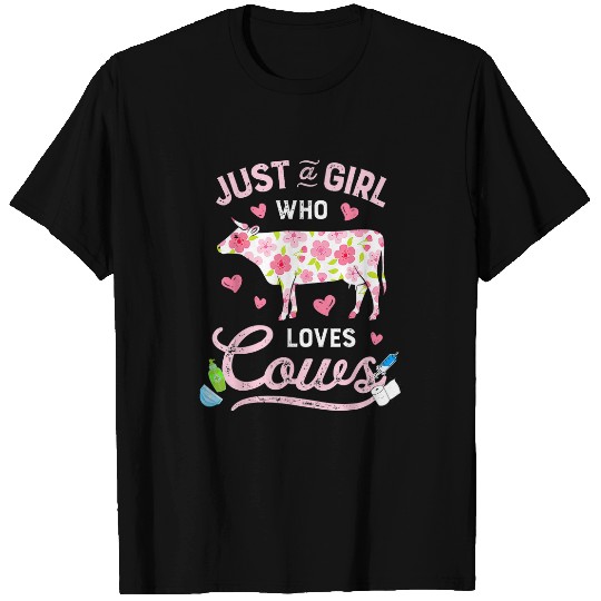 Cow Pet Heifer Greeting Floral Graphic Plus Size for Girls T-Shirts