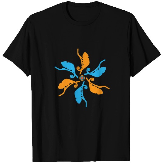 Chameleon Pet Animal Mandala Pattern 1 T-Shirts