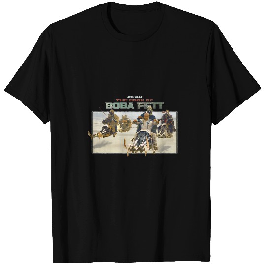 Book Fun Star Wars The Book Of Boba Fett Group Speeder Pursuit T-Shirts