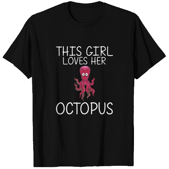 Octopus Pet For Girls Kid Sea Life Ocean Biology Cephalopod T-Shirts