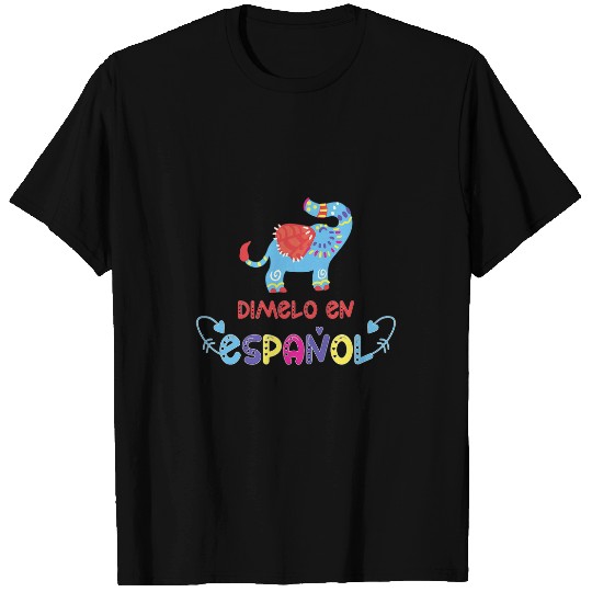 Elephant Mammal Dimelo En Espanol Cute Elephant Spanish Teacher Maestra T-Shirts