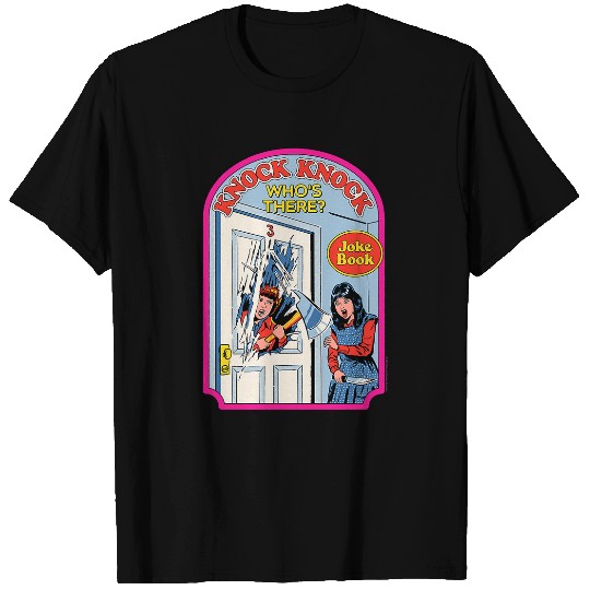 Book Fun Steven Rhodes Shining Knock Knock Joke Book Retro Dark Humor T-Shirts