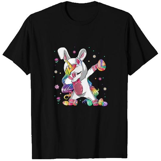 Unicorn Pet  Rabbit Bunny Easter Eggs For Girls Kids T-Shirts