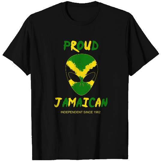 Aliens UFO Jamaica independence day Proud Jamaican Women Pride T-Shirts