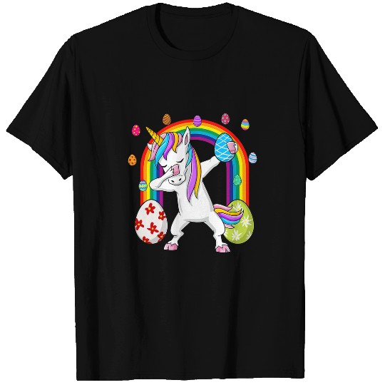 Unicorn Pet Happy Easter Day  Unicorn Girls Kids Dab 1 T-Shirts