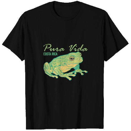 Frog Pet Pura Vida Costa Rica Nature Rain Forest Frog Vacation T-Shirts