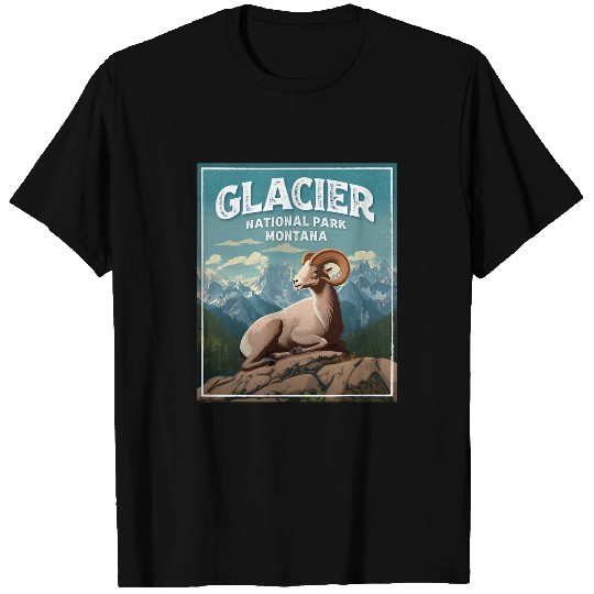 Sheep Pet Glacier National Park Bighorn T-Shirts