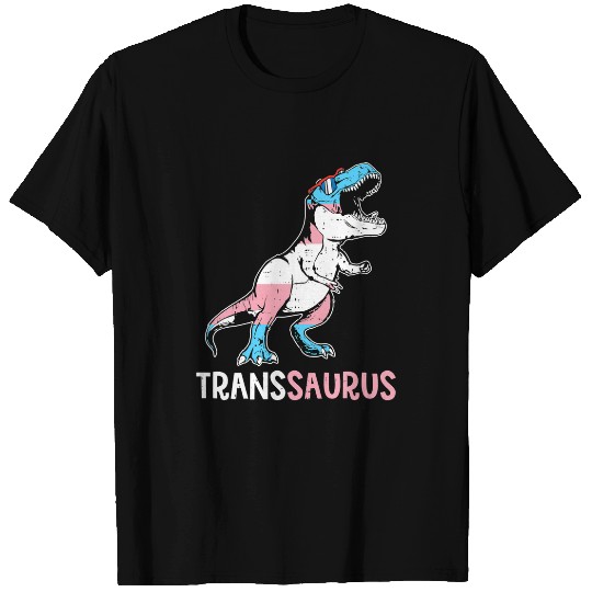 Dinosaur Pet T rexs Trans Saurus Transgender Pride Men Boys T-Shirts