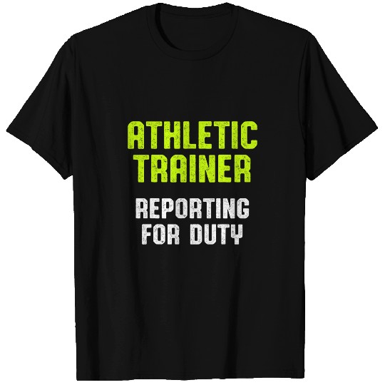 Athletic Trainer Gym Coachs Reporting Wellness Coaching T-Shirts