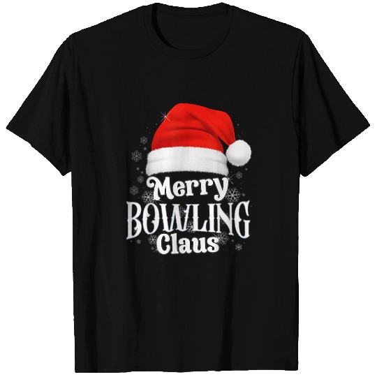 Sport Bowling Merry Bowling Claus PJS Family Matching Christmas T-Shirts