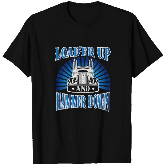 Truck Fun 18 Wheeler Freighter Truck Driver 6 T-Shirts