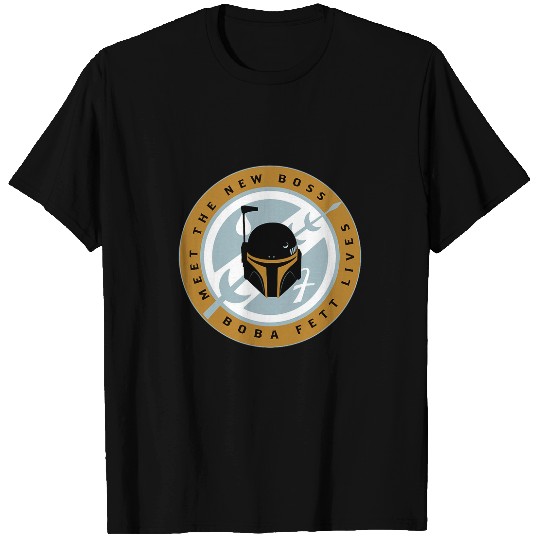Book Fun Star Wars The Book Of Boba Fett Meet The New Boss Logo T-Shirts