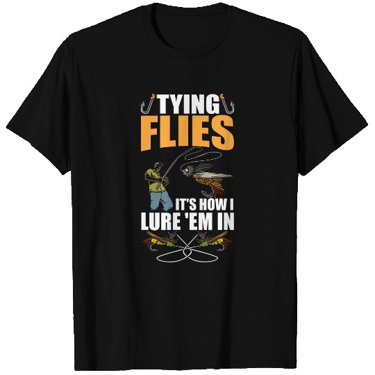 Fishing Fun Brook Trout Fishing Fish Fly Fishing Dry Fisherman Fly Tying T-Shirts