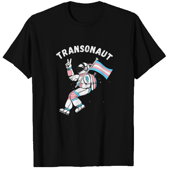 Astronaut Job Trans Pride Transgender Flag LGBTQ Astronaut Transgender T-Shirts