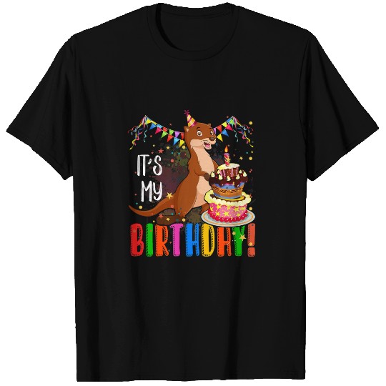 Otter Pet Otters Its My Birthday Otter for Girls Boys Adults T-Shirts