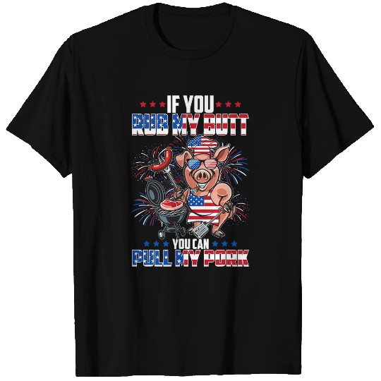 Pig Pet BBQ Chef Pig 4th of July BBQ Party Barbecue Lovers 40 T-Shirts