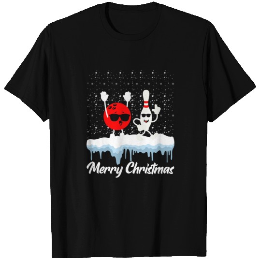 Sport Bowling Merry Christmas xmass Bowling Buddies Winter Bowler Expert 2 T-Shirts