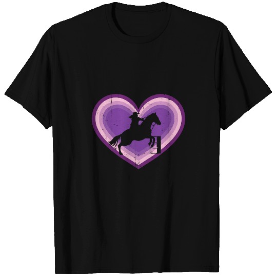 Horse Pet Barrel Racing Lover Rodeo Event Silhouette Horse Speed T-Shirts