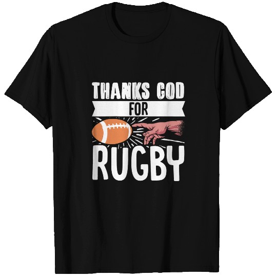 Sport Rugby Thank God For Rugby MichelAngelos Finger Rugby Sport T-Shirts