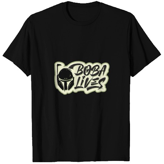 Book Fun Star Wars The Book Of Boba Fett Boba Lives Urban Style Logo T-Shirts