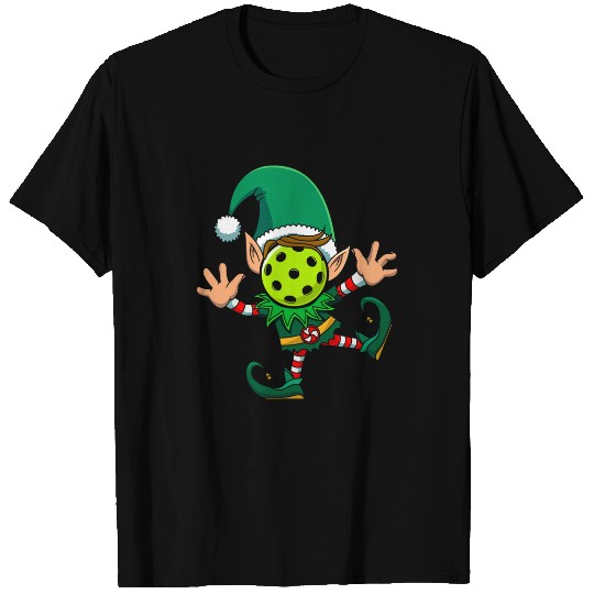 Sport Pickleball Funny Christmas Pickleball Elf Pickleball Gifts T-Shirts