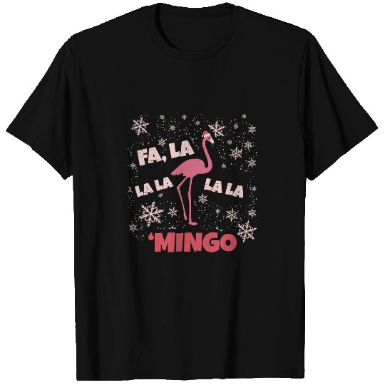 Flamingo Pet Fa la la lamingo Christmas Ladys Melanin Flamingo 1 T-Shirts