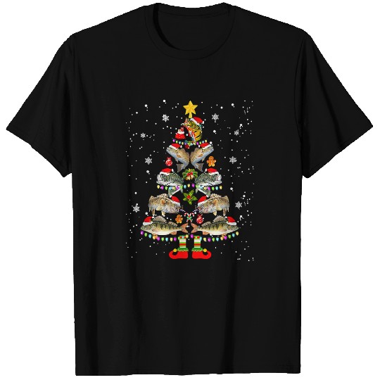 Fishing Fun Merry Fishmas Christmas Tree Funny Fishing xmass Pajama 502 T-Shirts