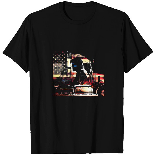 Truck Fun American Big Rigs Diesel Truck Driver 43 T-Shirts