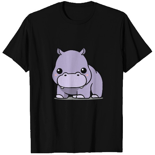 Hippo Pet Chibi Kawaii Hippopotamus Hippo Safari Animal Lover T-Shirts