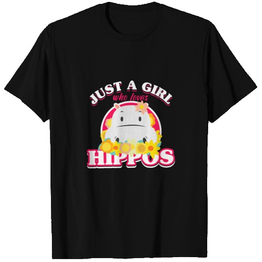 Hippo Pet Cow Lover Womens Hippo Lover Girl Rhino Sea Cow Behemoth Girl T-Shirts
